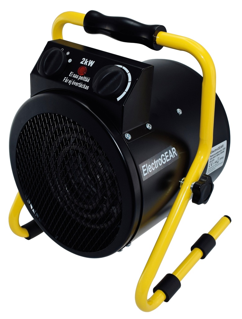 Rakennuslämm 2kW pyöreä met pyöreä metallia