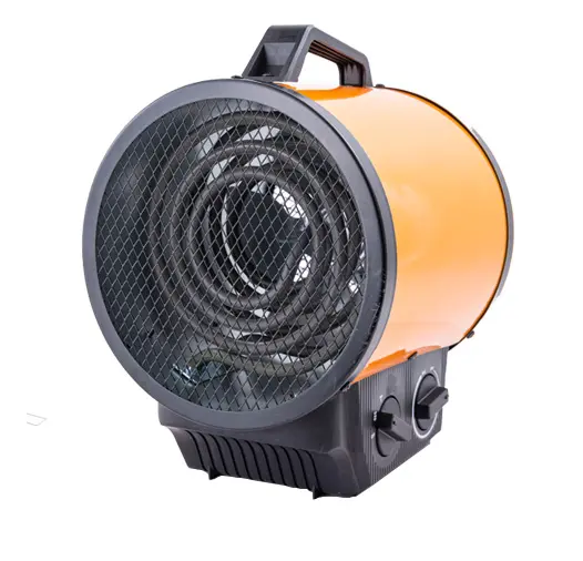 Rakennuslämmitin 2kW pyöreä metallia