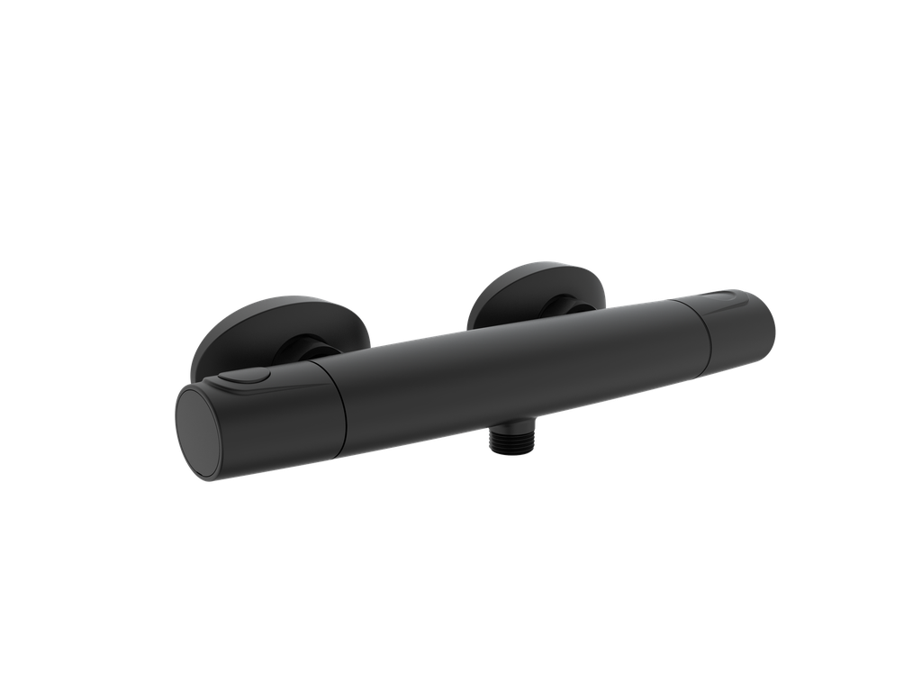 Suihkuhana LUMME termostaatilla mattamusta STF