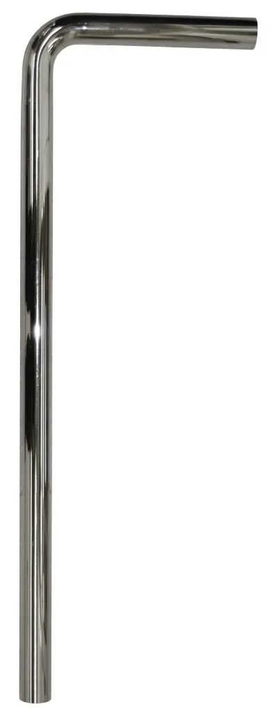 Lattiaputki 680x220-32 kromattu