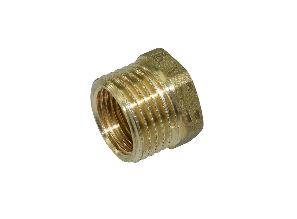 Supistusnippa 1/2" - 3/8" messinki