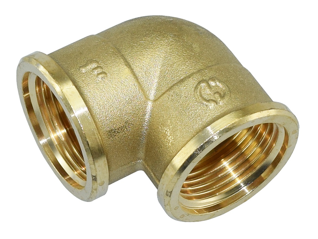 Kulma sisäkierre 1" messinki