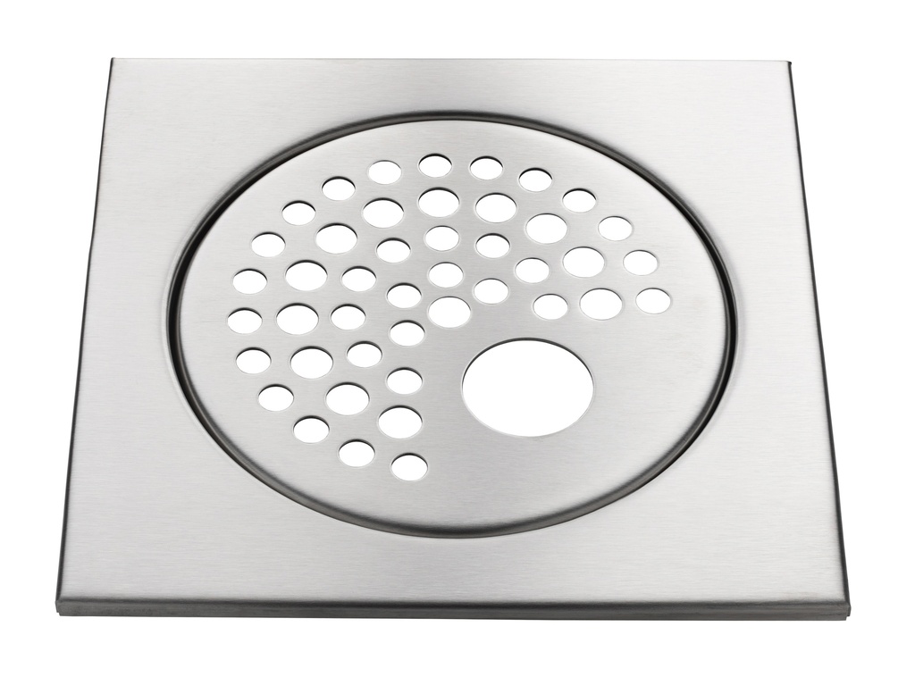 Lattiakaivon kehys reiällinen ruostumaton teräs matta