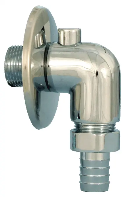 Poistokulma pesukoneelle kromattu