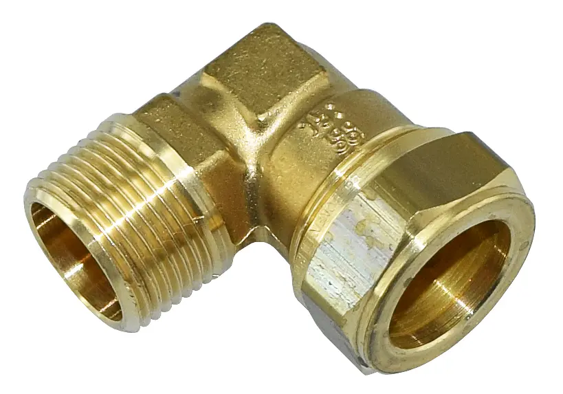 Puserrusliitin kulma ulkokierre 3/4" - 22