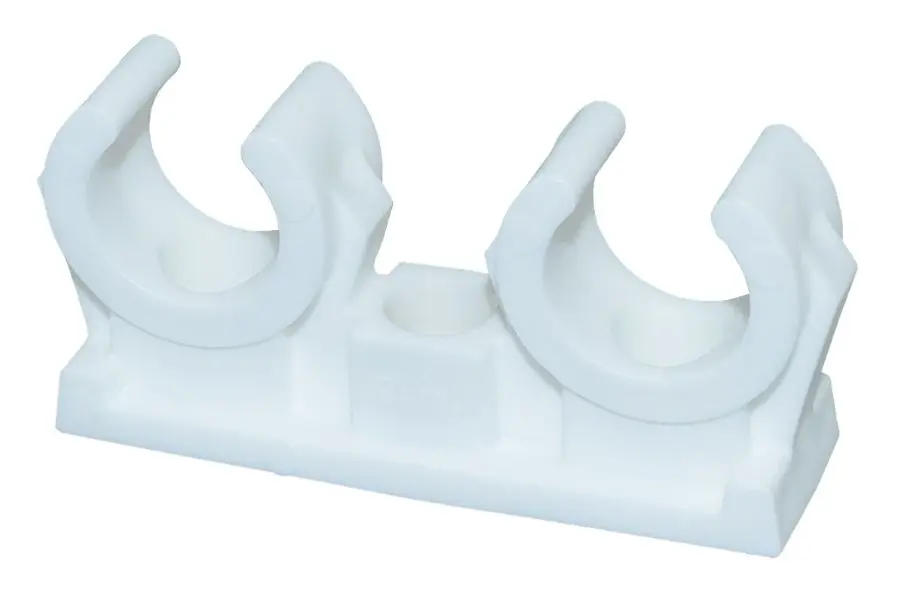 Putkipidin 15 mm 2-os. valkoinen 4 kpl