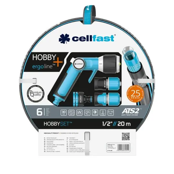 Kastelusetti HOBBY 1/2" 20 m liittimin
