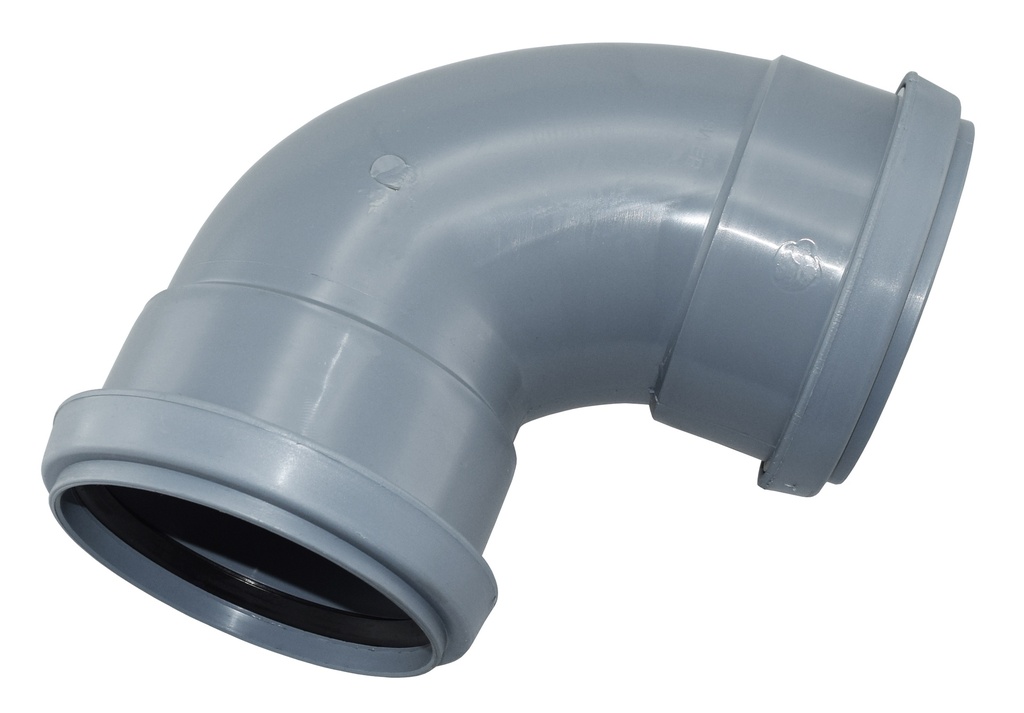 Muhvikulma 110 mm 90° pyöristetty