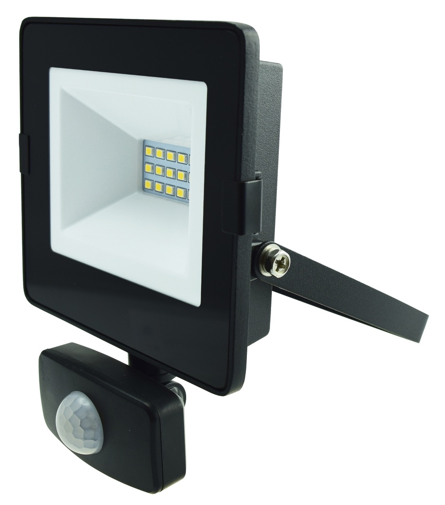 Valonheitin PROMO tunnistin 10 W 1000 lm 4000K IP44 musta