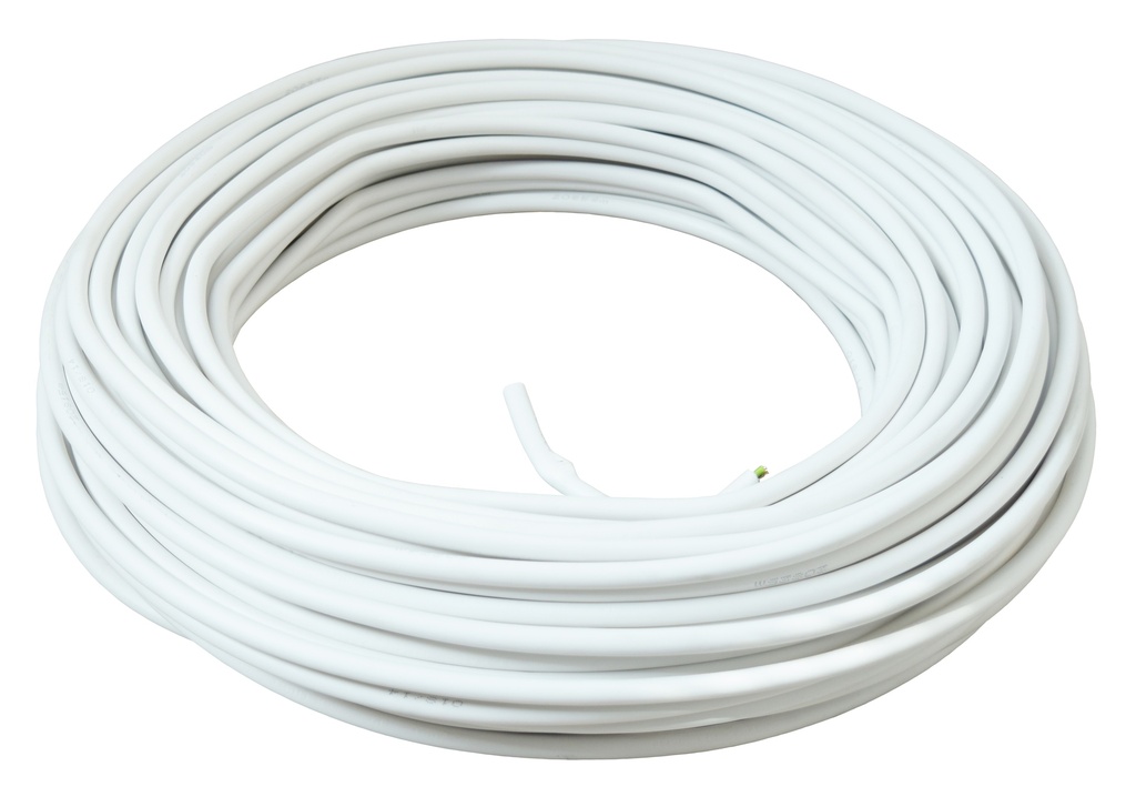 Asennuskaapeli MMJ 3x1,5S 50 m valkoinen