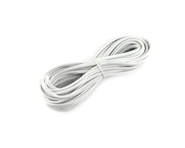 Asennuskaapeli MSO 2x0,75 N 5 m valkoinen