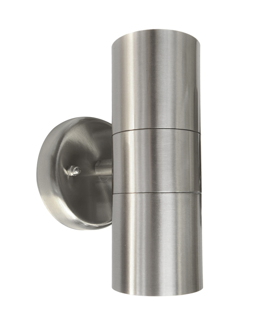 Seinävalaisin AMURI 2xGU10 ylös-alas IP44 teräs