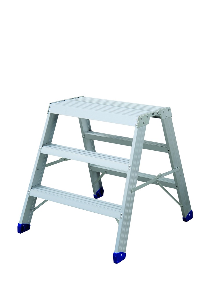 Työpukki, leveä, 3 askelmaa alumiinia 310 x 610 mm, 730 mm