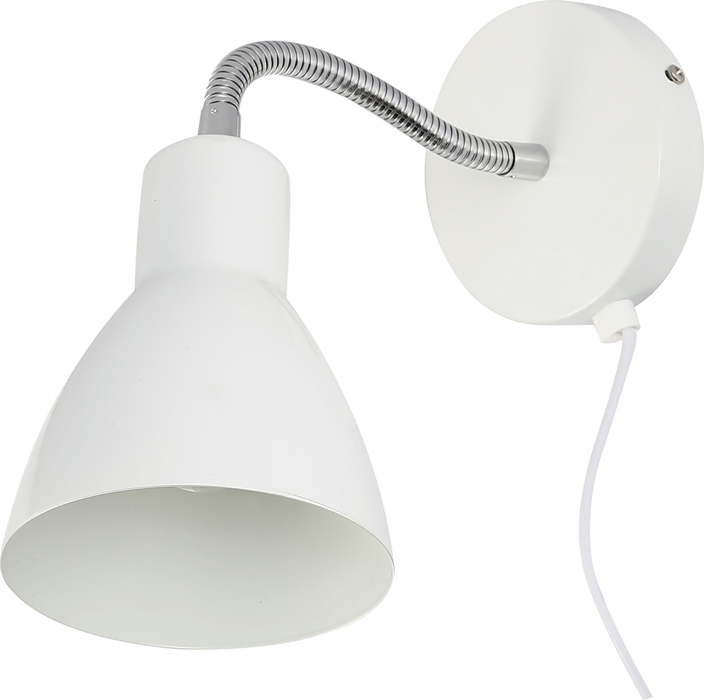 Seinävalaisin OIVA E14 valkoinen