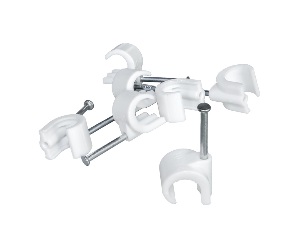 Naulakiinnike 10-14 mm valkoinen 25 kpl