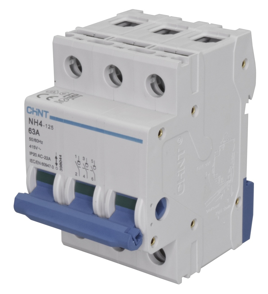 Pääkytkin 63A 3-napainen