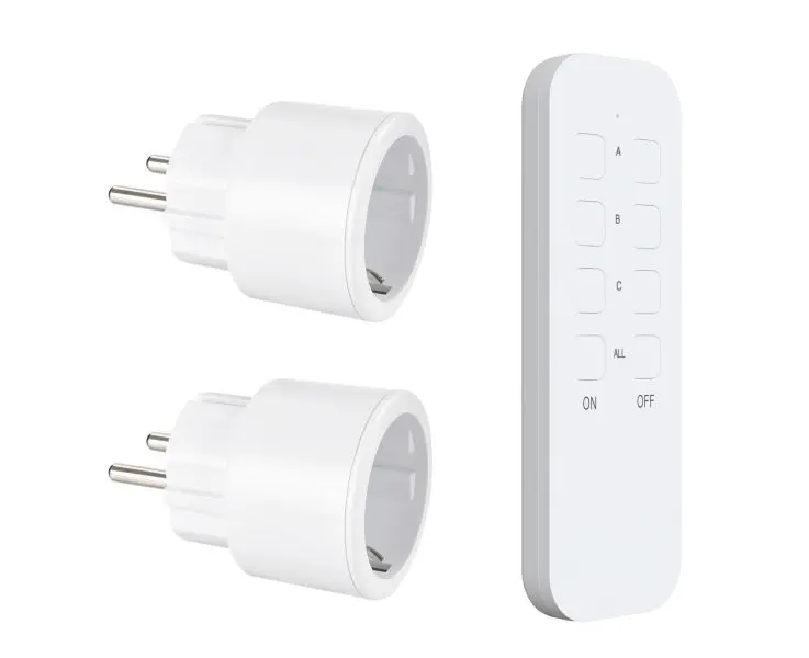 Kauko-ohjattava pistorasia 2-osainen 10A/3600 W  IP20