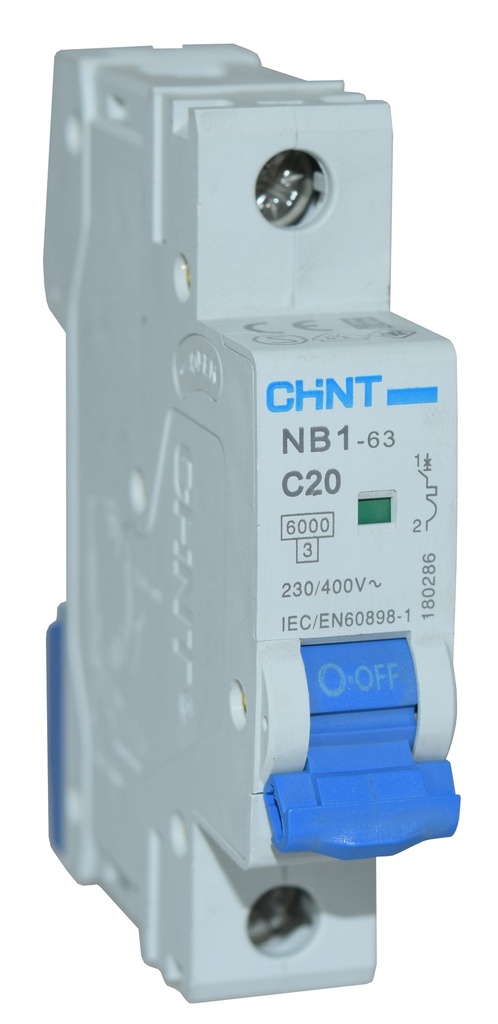 Johdonsuoja-automaatti 20A 6kA C 1P irto