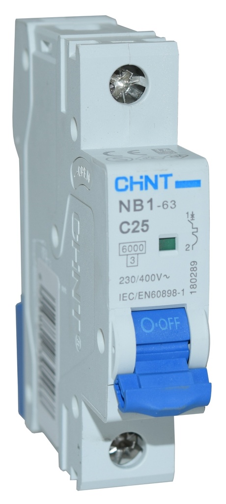 Johdonsuoja-automaatti 25A 6kA C 1P irto