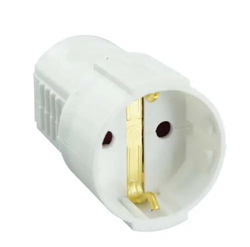 Jatkopistorasia maadoitettu valkoinen irto