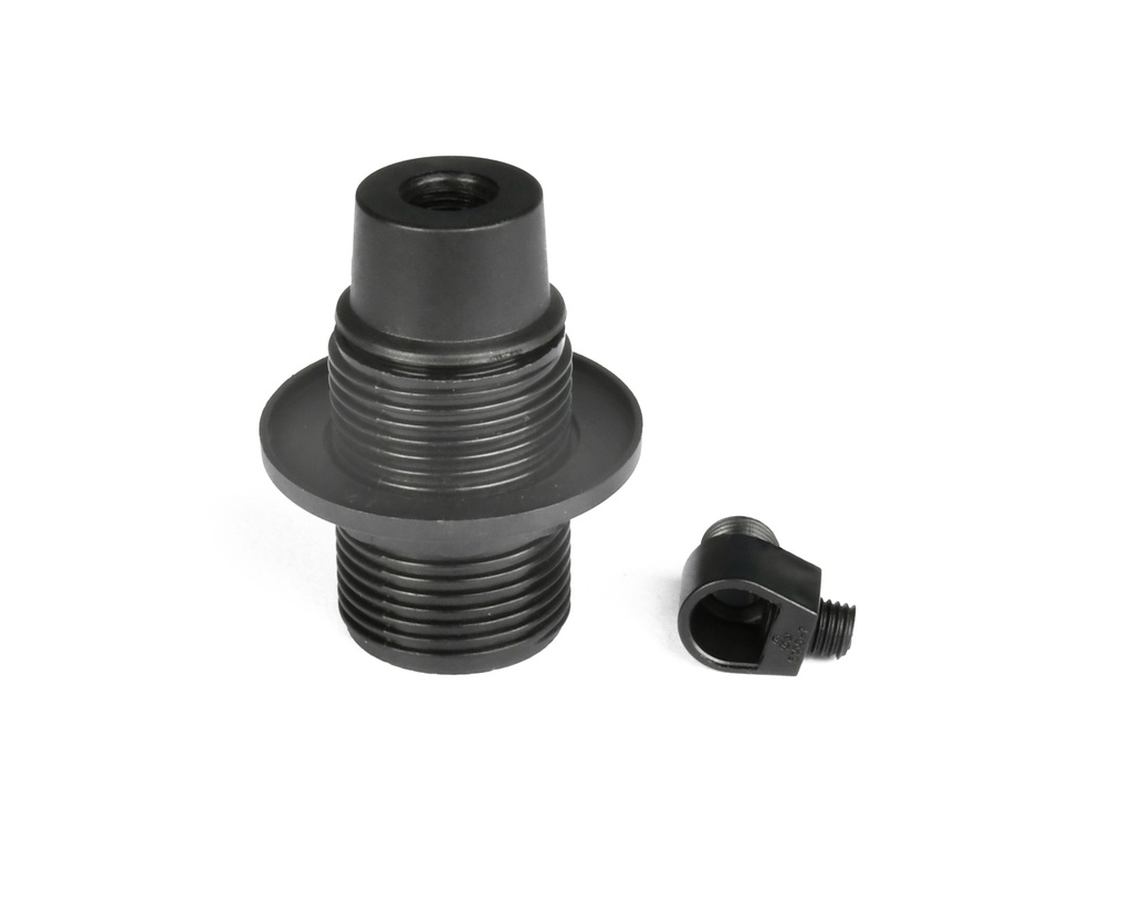 Lampunpidin E14 kierteellä ja laipalla musta