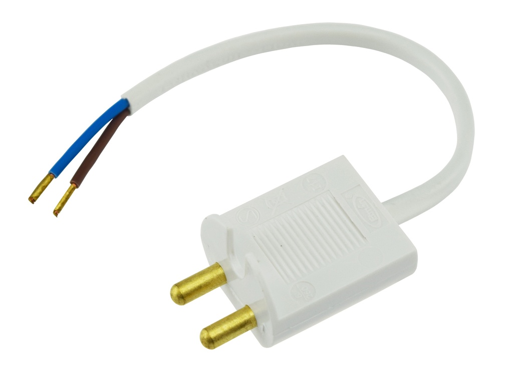 Valaisinpistotulppajohto 15 cm maadoittamaton