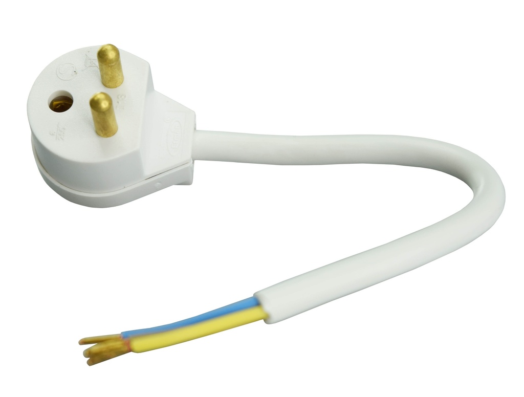 Valaisinpistotulppajohto 15 cm maadoitettu