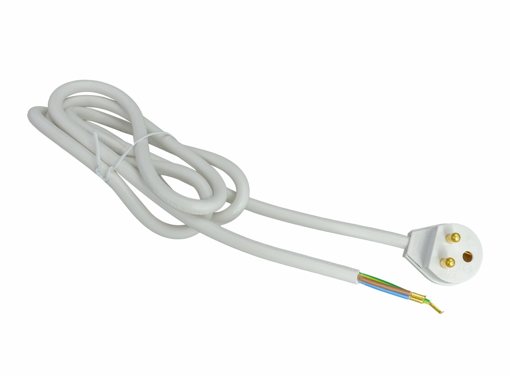 Valaisinpistotulppajohto 120 cm maadoitettu