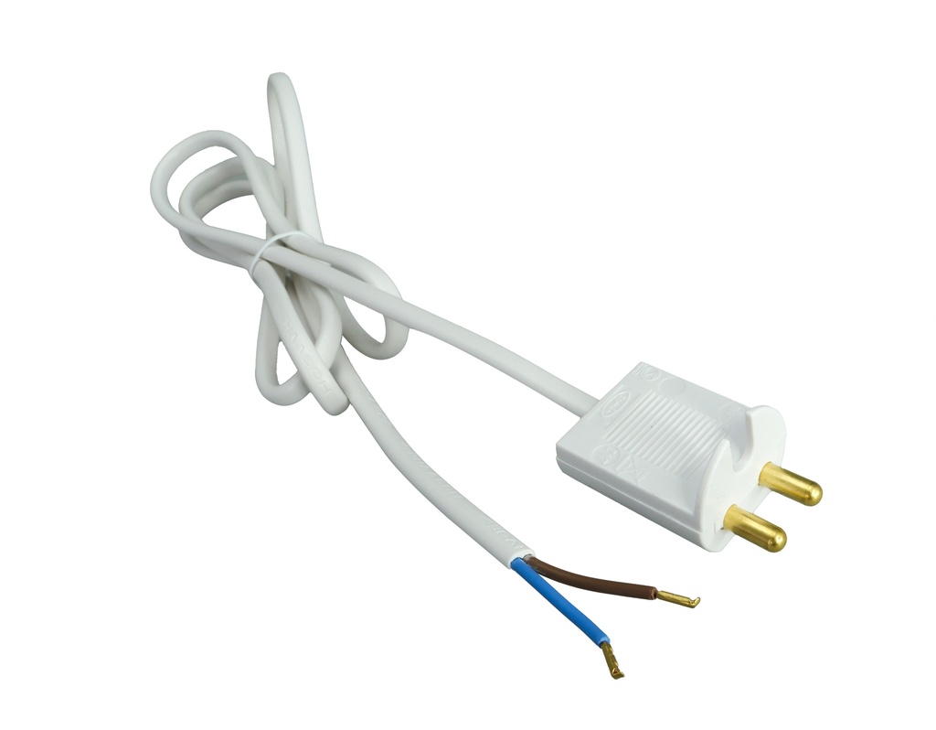 Valaisinpistotulppajohto 300 cm maadoittamaton