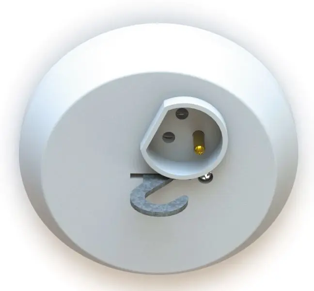 Valaisinpistorasia maadoitettu pinta/uppo