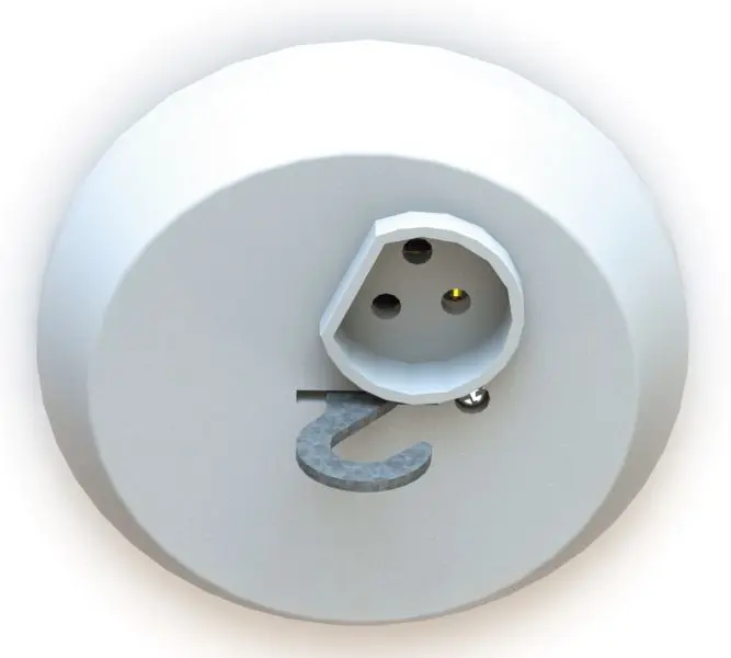 Valaisinpistorasia kruunu pinta/uppo