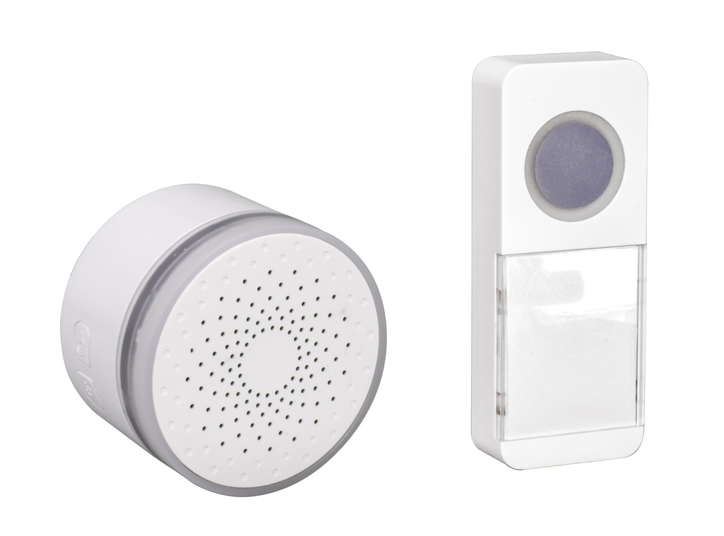 Ovikello langaton 230V valkoinen