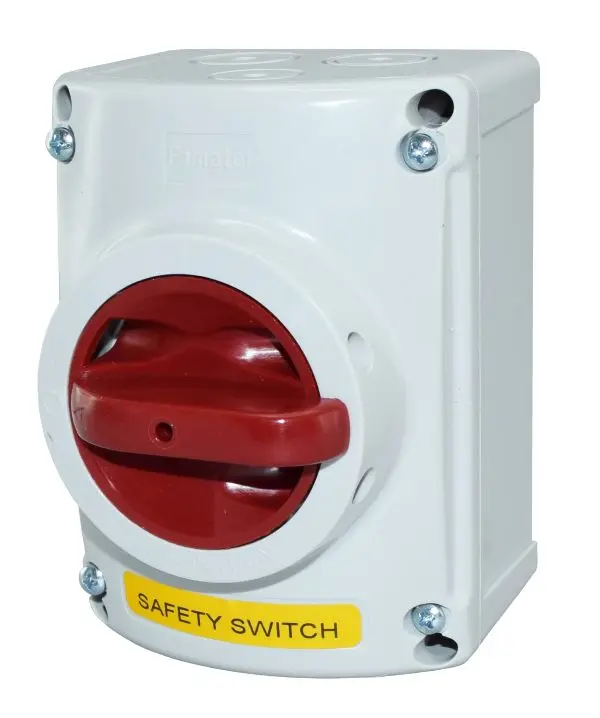 Turvakytkin 16A 3-napainen pyöräytys edestä 