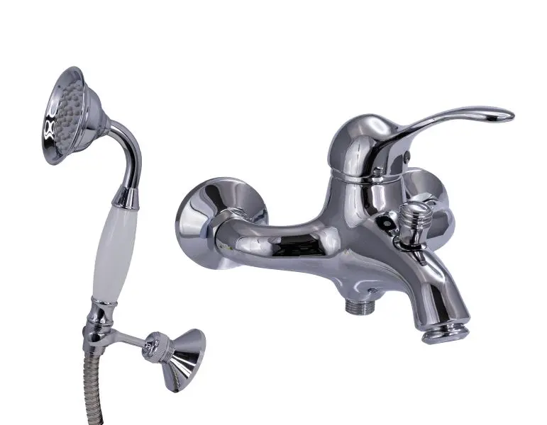 Seinäsekoittaja RETRP kromi kahva/letku/kannatin