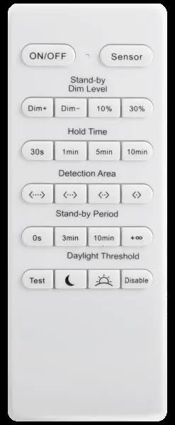 Kaukosäädin KEO hallivalaisimeen