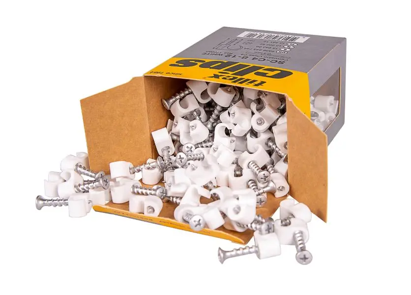 Ruuvikiinnike SC 14-18 5x40 valkoinen 100 kpl