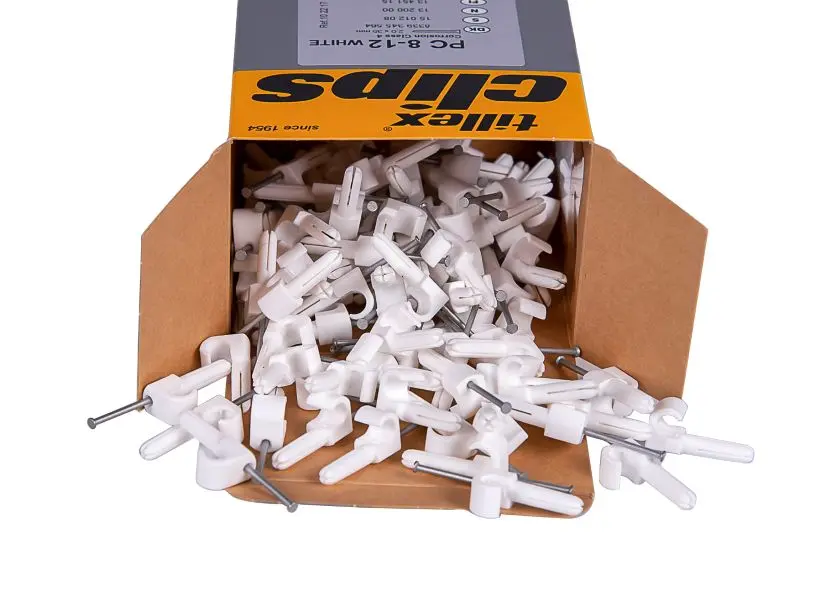 Naulakiinnike Tillex PC 8-12 2x35 valkoinen 100 kpl