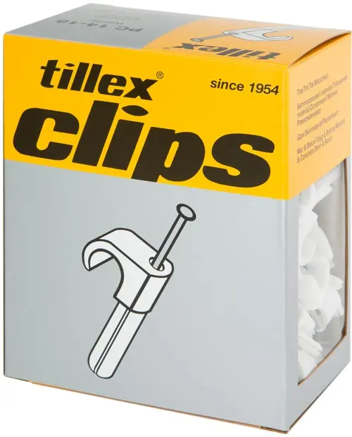 Naulakiinnike Tillex PC 10-14 2x35 valkoinen 100 kpl
