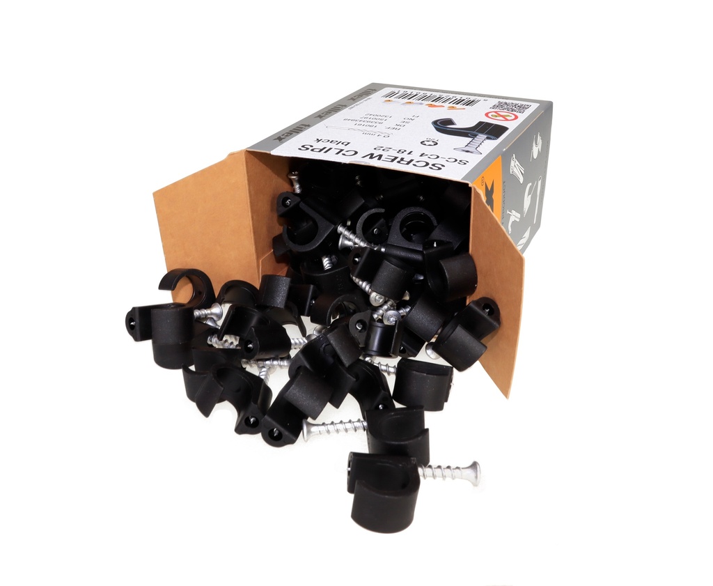 Ruuvikiinnike SC-C4 18-22 5x45 T-20 musta 50 kpl