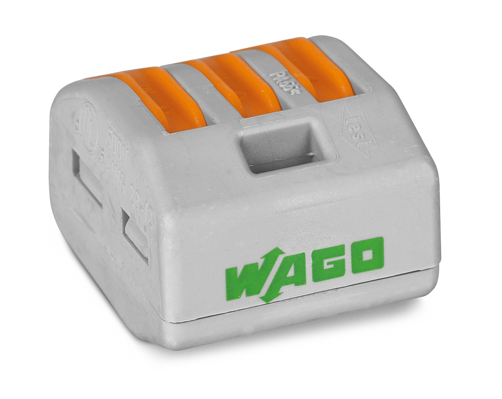 Wago rasialiitin 3-napainen 0.08-4 mm² 5 kpl
