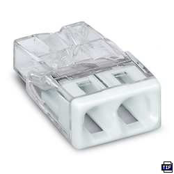 Wago rasialiitin 2-napainen 0.5-2.5 mm² 100 kpl