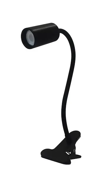 LED klipsilamppu taipuisalla varrella 4W 400 lm 4000K musta