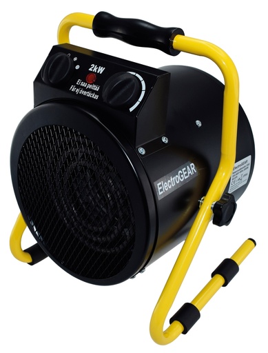 [3202] Rakennuslämm 2kW pyöreä met pyöreä metallia