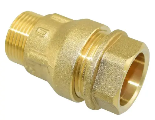 [5183] Liitin muovi-rauta 25-3/4" ulkokierre messinki