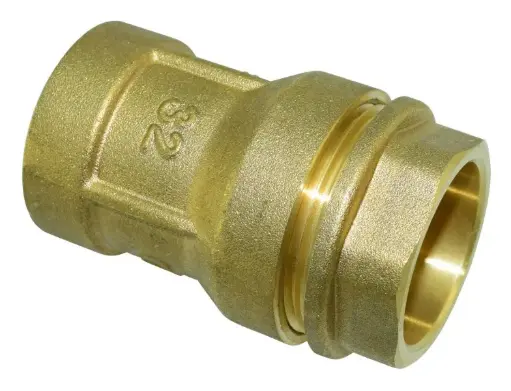 [5194] Liitin muovi-rauta 32-1" sisäkierre messinki