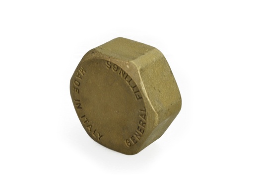 [5627] Hattu 3/4" messinki