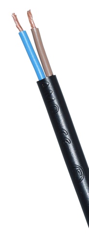 [41641] Asennuskaapeli MSOY 2x0,75 100 m musta