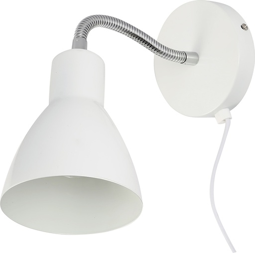 [84012] Seinävalaisin OIVA E14 valkoinen