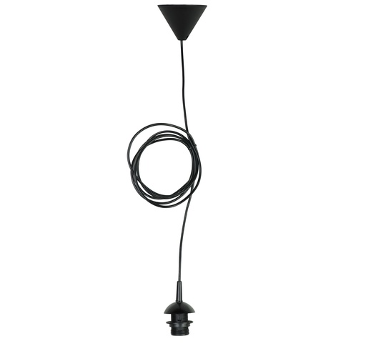 [86610] Valaisinripustussarja laipalla HARJU E27 3,5 m musta