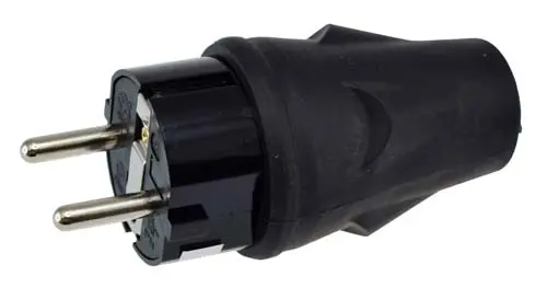 [94017] Pistotulppa maadoitettu IP44 kumia irto